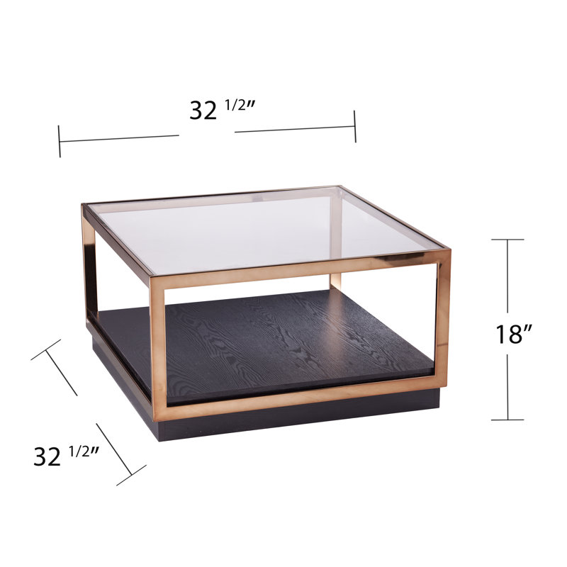 Coni Glass Top Single Coffee Table