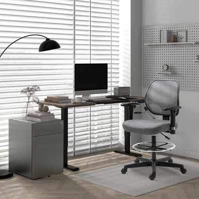 Adjustable Desk Chair PU Leather Office Chair Adjustable Height
