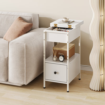 30cm W Metal Bedside Table