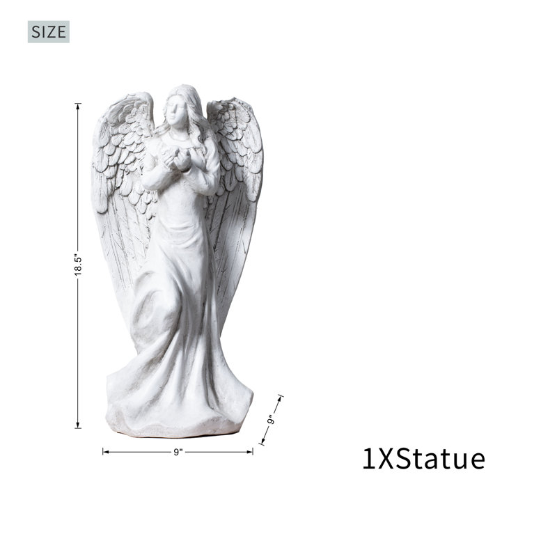 Statue de jardin ange en oxyde de magnésium