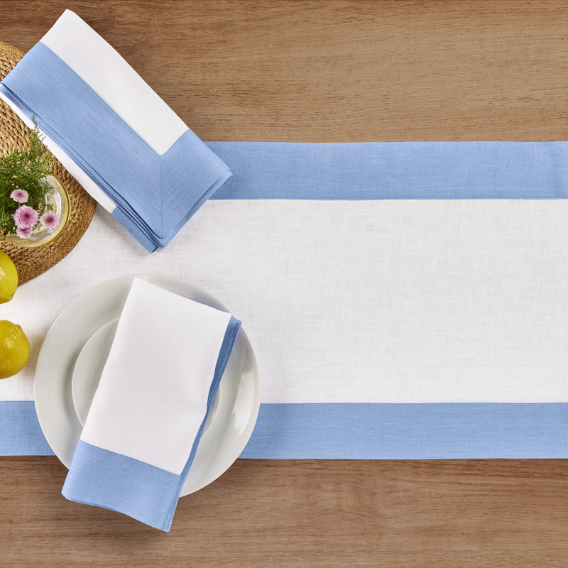 Contempo - 100% Pure Linen Table Runner, 14 x 108 Inch