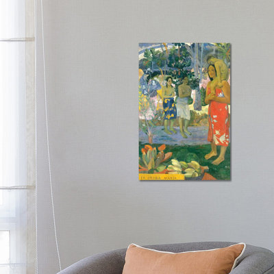 La Orana Maria (Hail Mary) by Paul Gauguin - Wrapped Canvas Painting