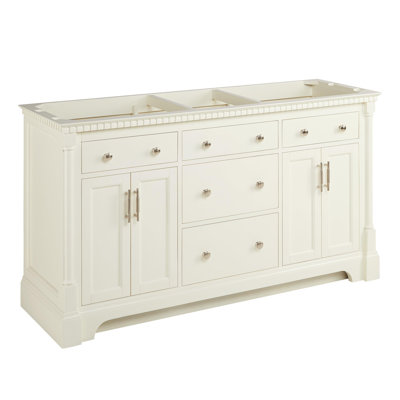 Claudia 60" Mahogany Single Basin Vanity Cabinet - Cabinet Only - Less Vanity Top