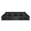 ZLINE 48 in. Paramount Gas Rangetop with 8 Brass Burners and Porcelain Cooktop in Black Satin Steel