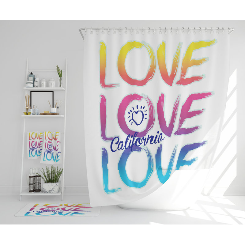 Nelissa Polyester Shower Curtain Set