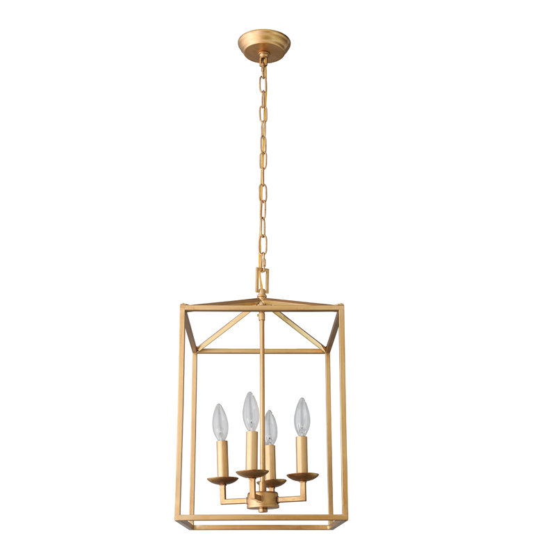 Kalig 4 - Light Dimmable Lantern Cage Chandelier