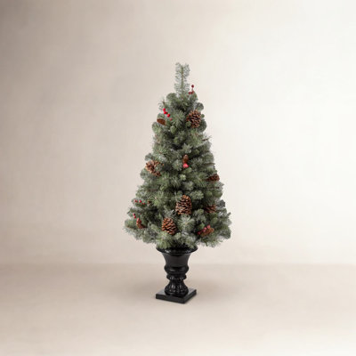 Heyden White 6' Pre-Lit Cypress Christmas Tree