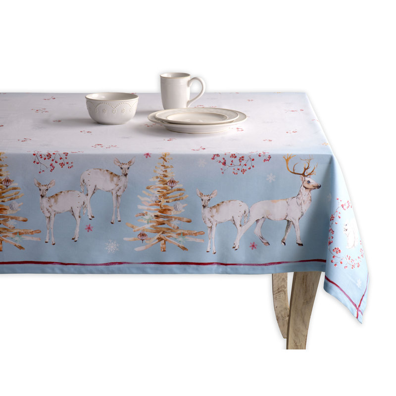Floral 100% Cotton Tablecloth, 54" x 54", Floral 5