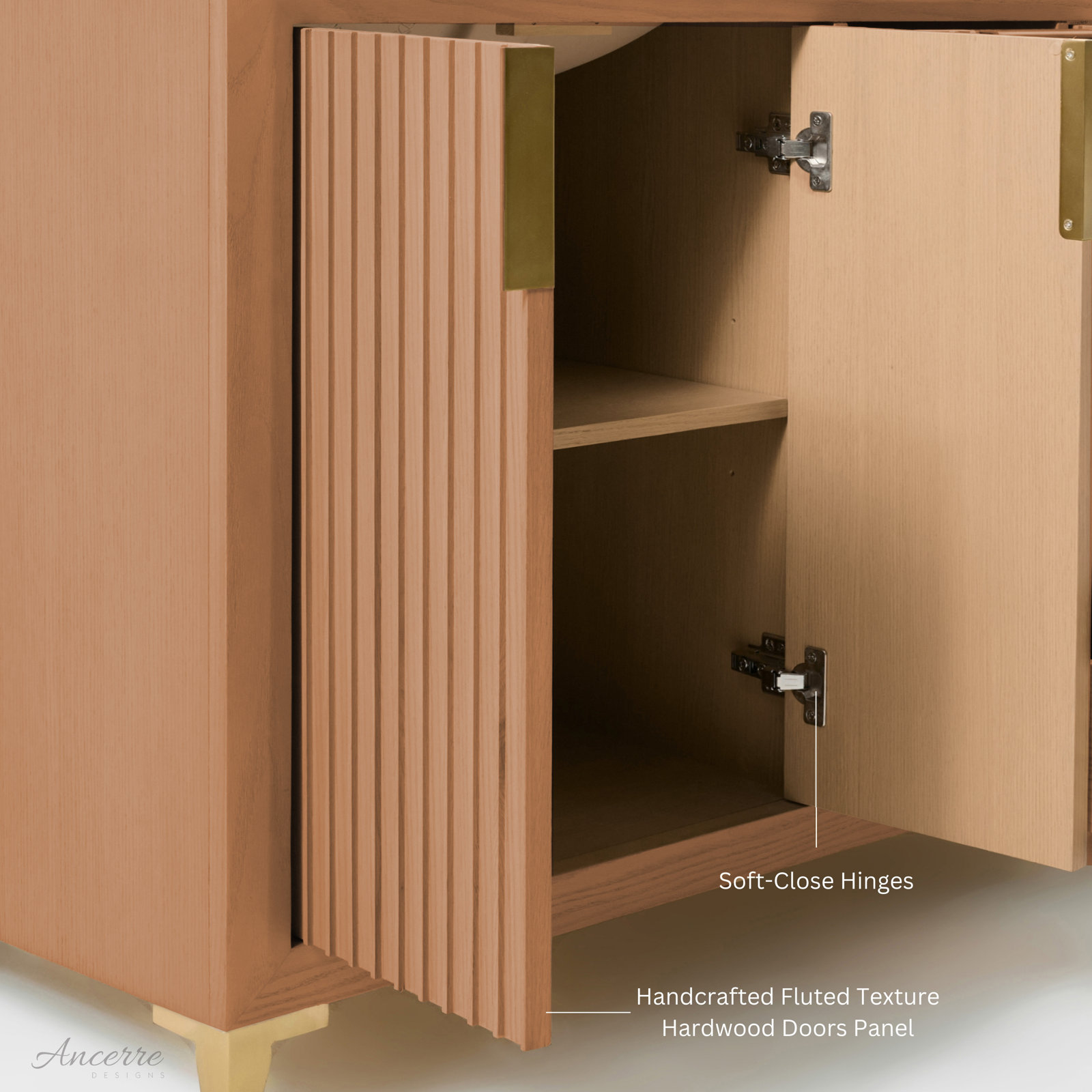 Turlington Oak Single Bathroom Vanity, Sienna, 48"