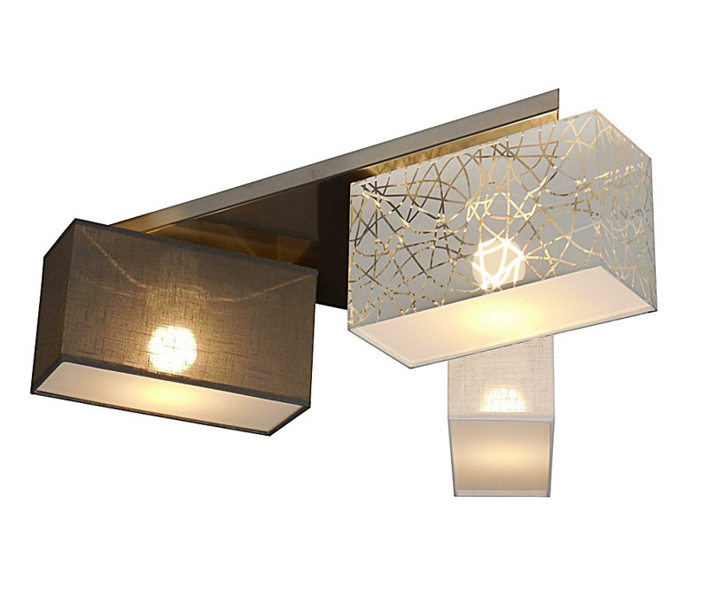 Lonsdale 2-Light 55cm LED Integrated Flush Mount, Silver/Graphite/White