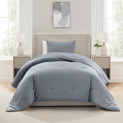  soft microfiber 2 piece comforter set with pillow sham