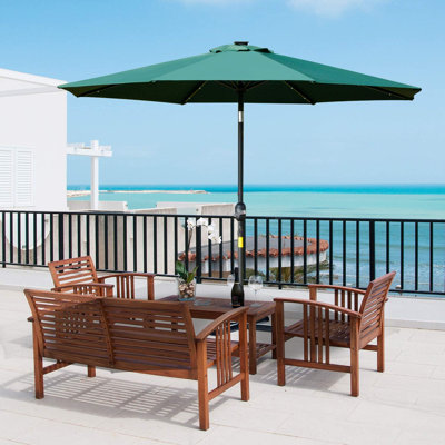 270cm Lighted Tilt Market Parasol