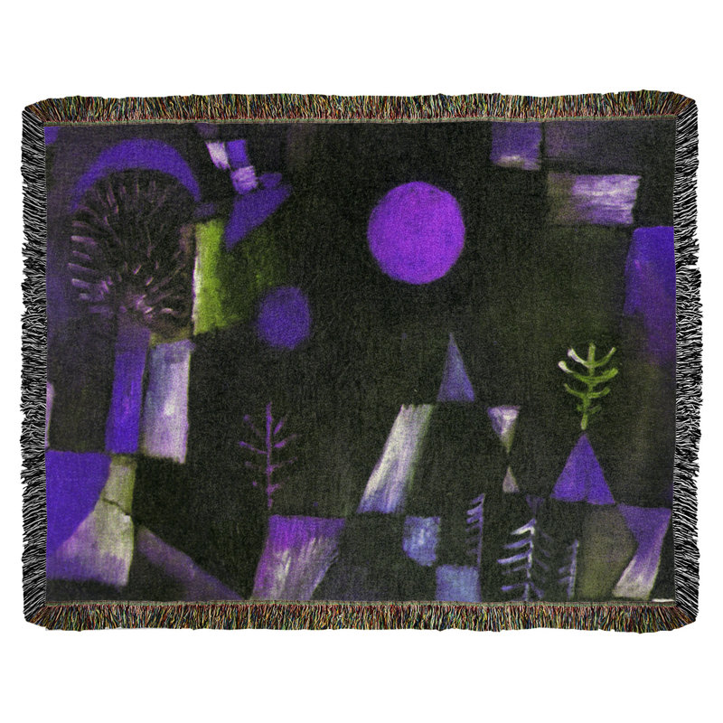 Jeté en coton klee full moon paul, Mauve