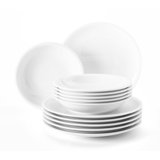 Compact 12 Piece Dinnerware Set, Service for 6