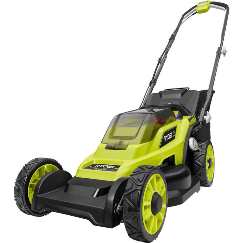 Tondeuse à gazon sans fil à pile derrière RYOBI One + 18V 13 po (outil seulement)