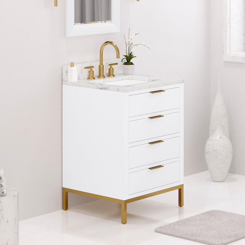 30'' W Single Vanity, Pure White, 24", No