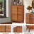 47.2'' Tall Mid Century Modern 5 Drawer Dresser With Metal Handles And Solid Wood Legs-1237021950