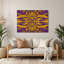 Art mural op mauve 13-1834676444