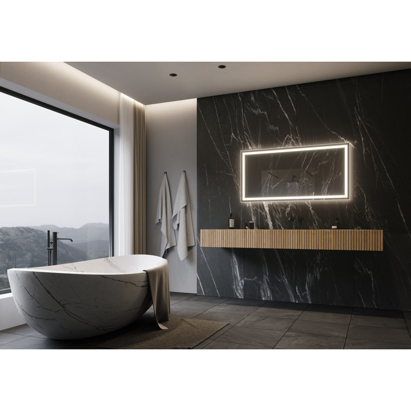 Miroir de salle de bain Harmony, H 24 po x l 48 po, 3000 K