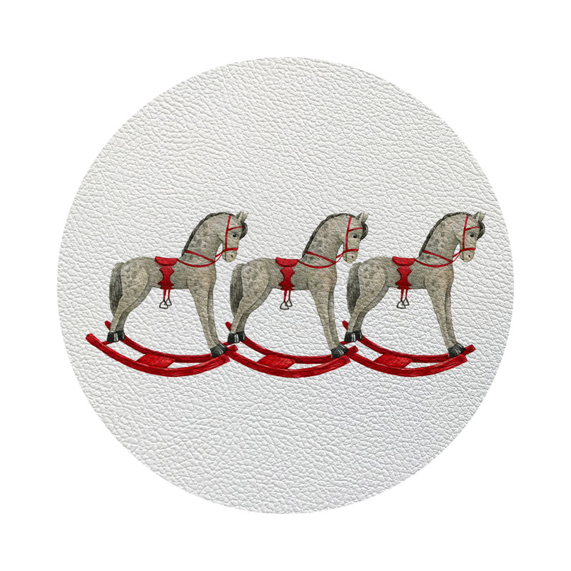 Vegan Leather Round Placemats