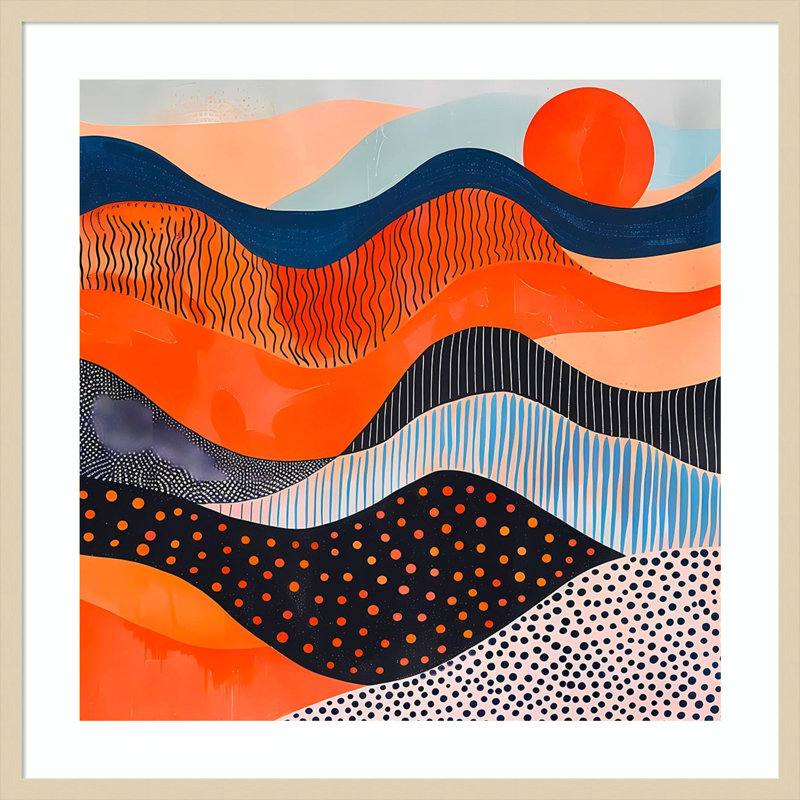 «Abyss» par Walker, impression sur bois encadrée, H 33 po x l 33 po