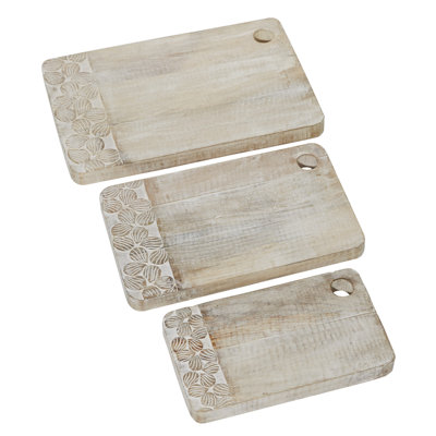 Laurita 3-Piece Mango Wood Cutting Board Set