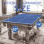 Plateau de table de tennis de table pliable et portable de 9 pi de taille moyenne pour jeux d'intérieur-128633301-128633307