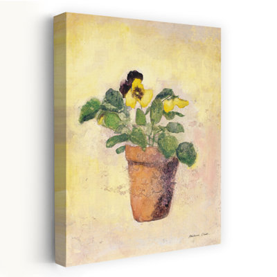 Contemporary Art Pansy Flower Art