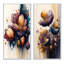 «Red Blooming Crocus Flowers», 2 pièces sur toile-1038752334-1038752332