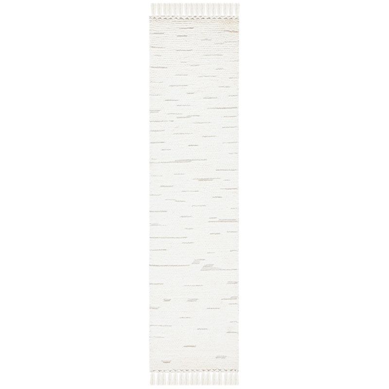 Tapis en laine tissé à la main Casablanca, Tapis de couloir 2 pi 3 po x 8 pi