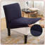 Housse pour fauteuil sans accoudoirs en tissu extensible lavable-87789640