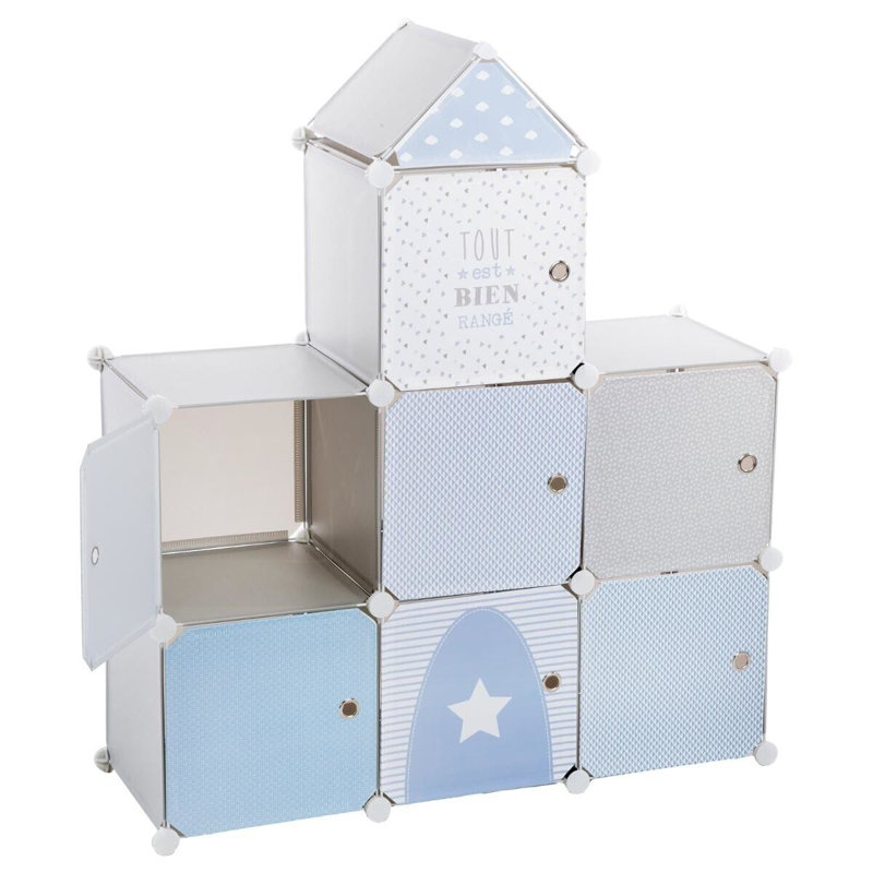 Ambrosius 109 cm H X 95.5 cm W Kids Cube Bookcase