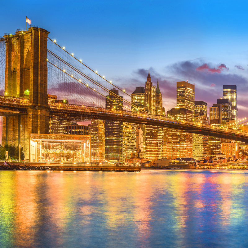 Murale Malverne Brooklyn Bridge, H 108 po x l 192 po