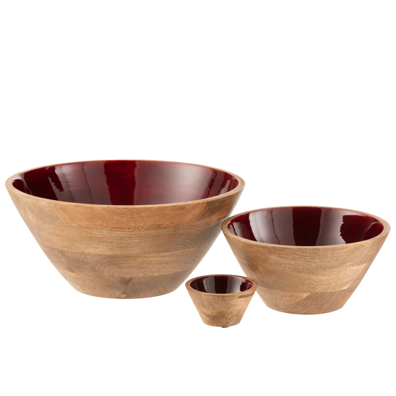 Gellert Wood Decorative Bowl, 5.8cm H x 10cm W x 10cm D