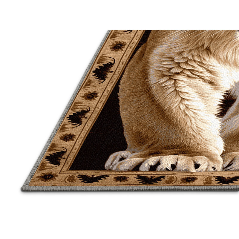 Tapis lavable Mountain Lion, Rond 8 pi