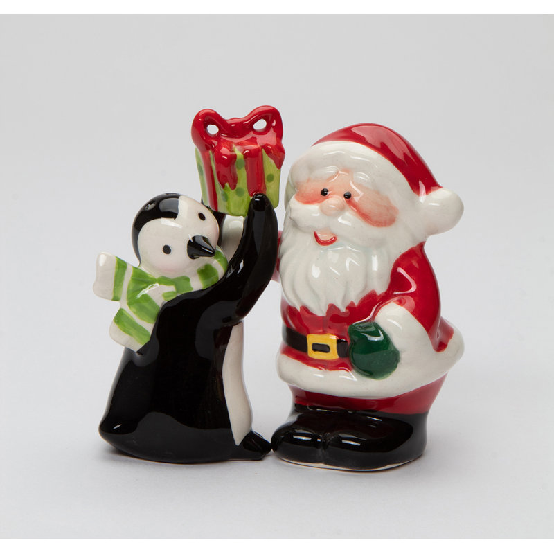 Père Noël et pingouin sel et poivre