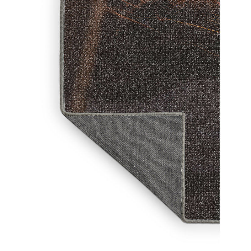 Tapis brun Horse 31, Rectangle 2 pi x 3 pi
