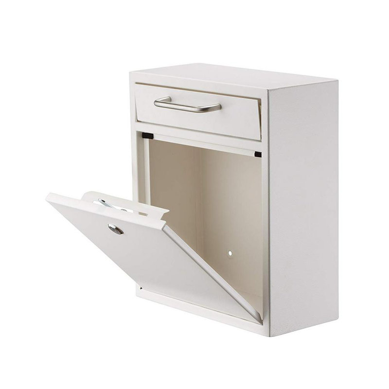 Boîte de dépôt moyenne sécurisée, Blanc