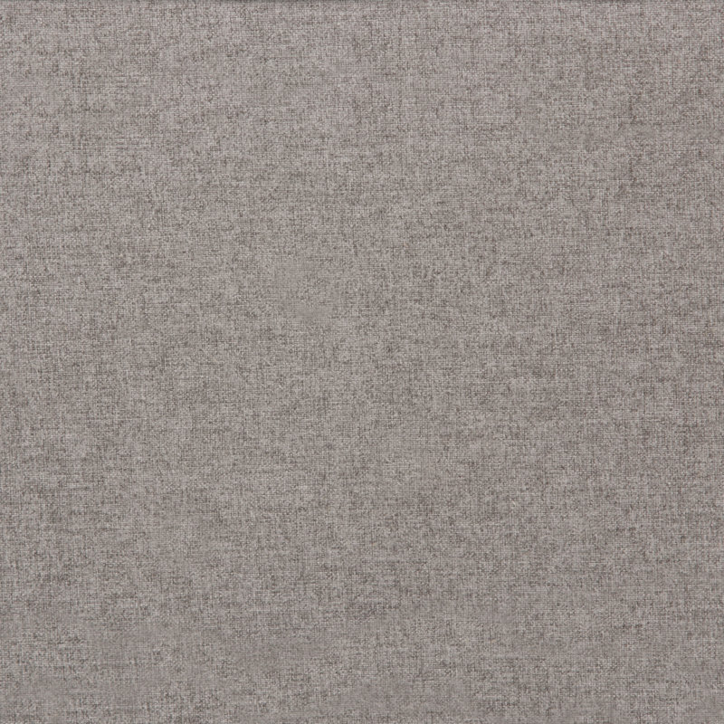 Repose-pieds de rangement rectangulaire en tissu d'aspect lin avec dessus relevable Dover, Gris nuage