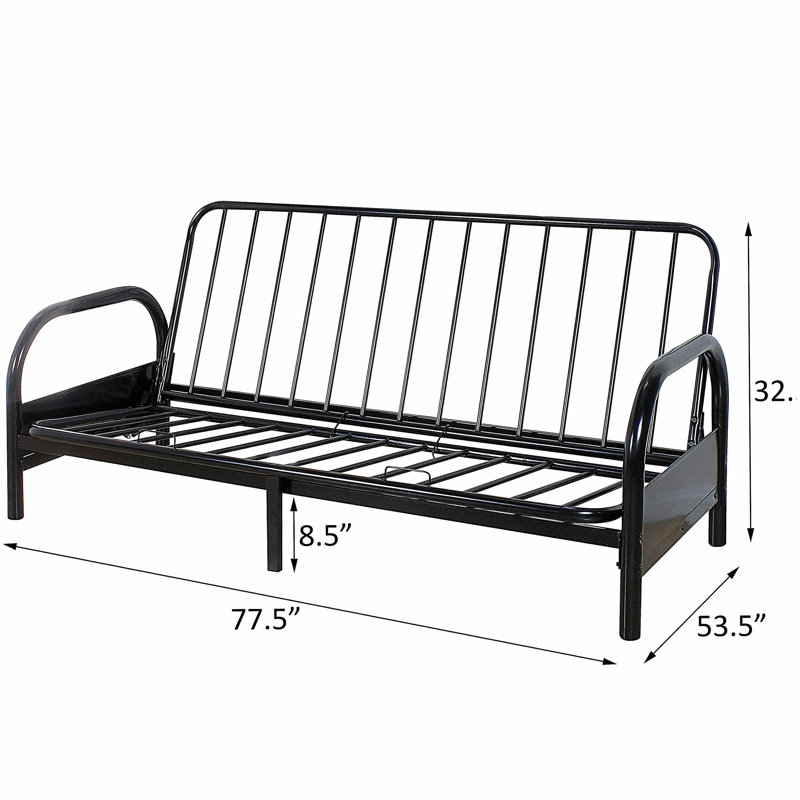 Base de futon ajustable noire