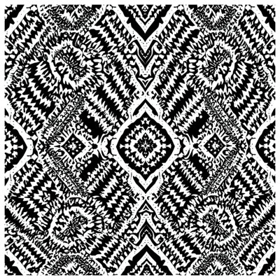 Couvertures à motif géométrique noir et blanc