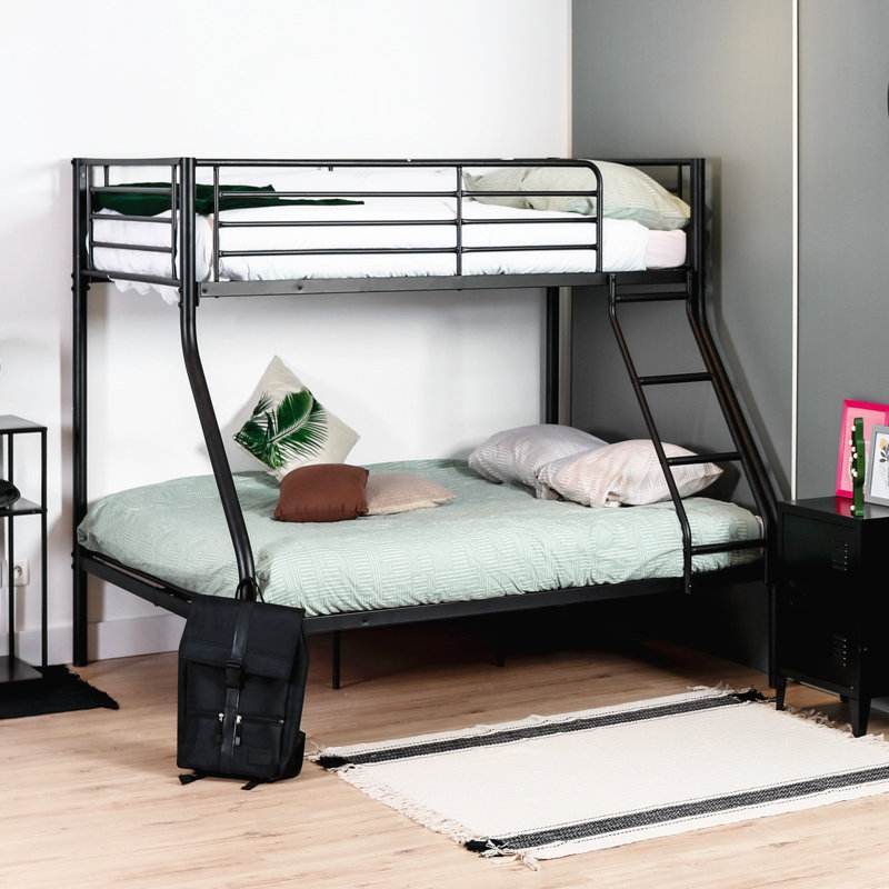 Henline DE Size - 140 X 190 Cm Metal Bed, Black