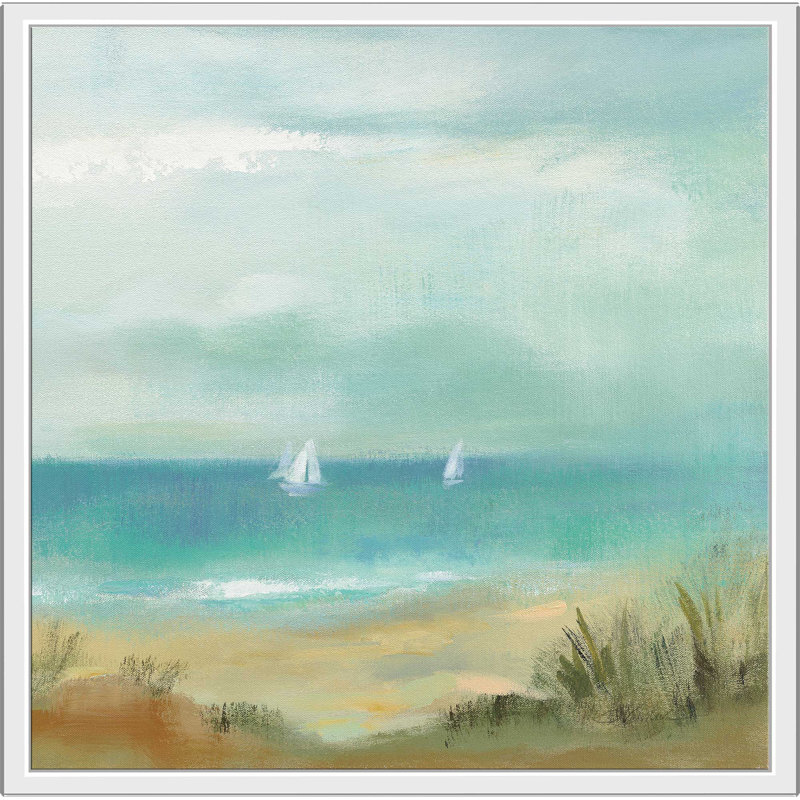 «Serenity on the Beach I», reproduction de peinture à l'acrylique sur toile, H 28 po x l 28 po x P 1,5 po, Toile tendue