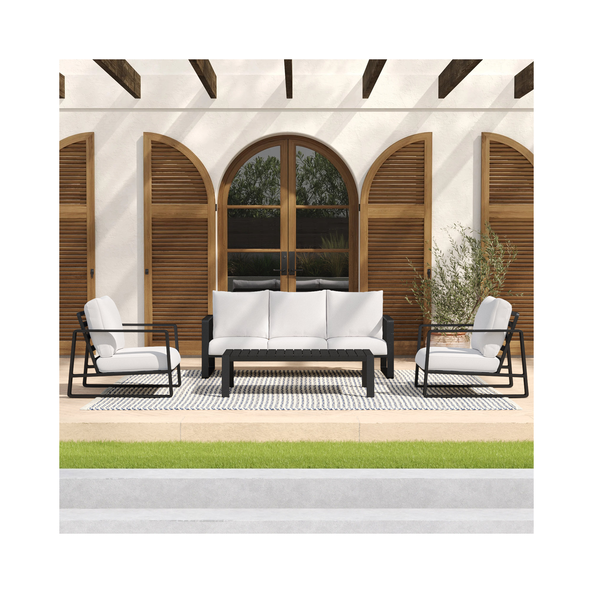 Leanna Outdoor Seating Group with Cushions, No, 2