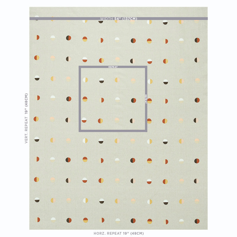 Schumacher x Caroline Z Hurley Joshua Tree Fabric, Desert Moons