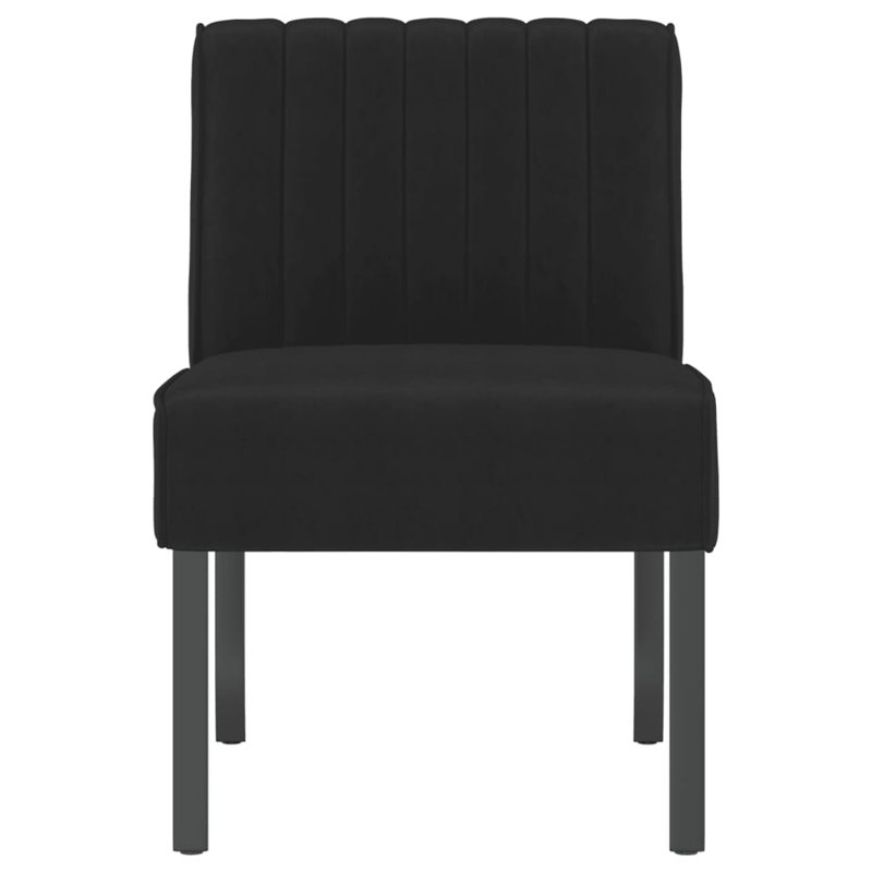 Fauteuil de chambre en velours noir