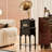 Black Rectangular Solid  Wood Media Players-120960397