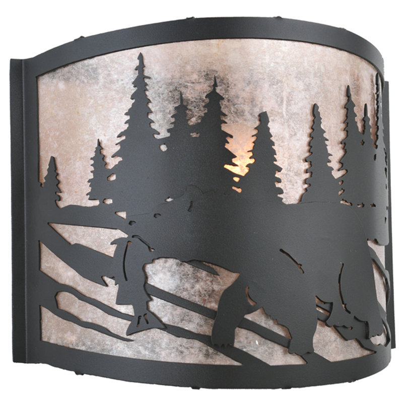 Applique murale 1 lumière Grizzly Bear