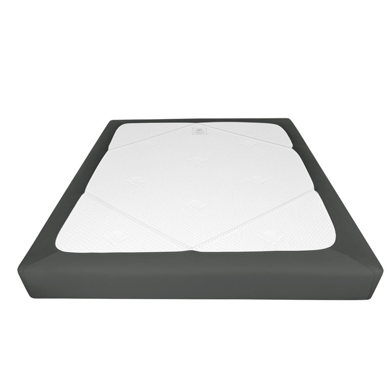 Jersey Knit Stretchy Wrap Around Box Spring Cover, King, Dark Gray