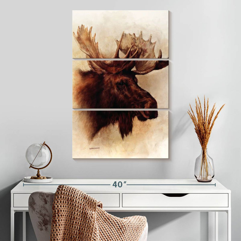 Brampt A Moose Portrait, 32" H x 20" W
